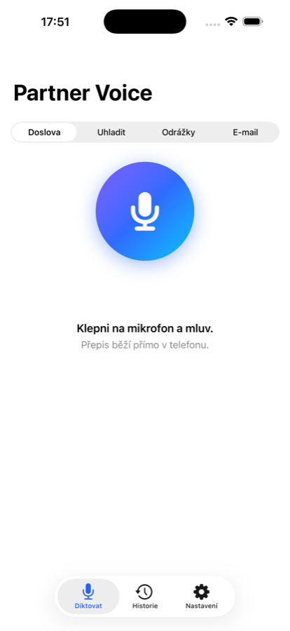 Live transcription